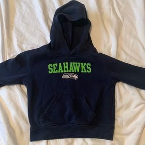 Kids dark blue seahawks hoodie. Size 2T.